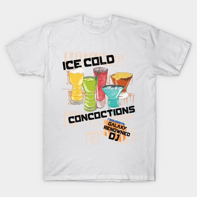 Ice Cold Concoctions- Galaxy Drinks T-Shirt by Diznify